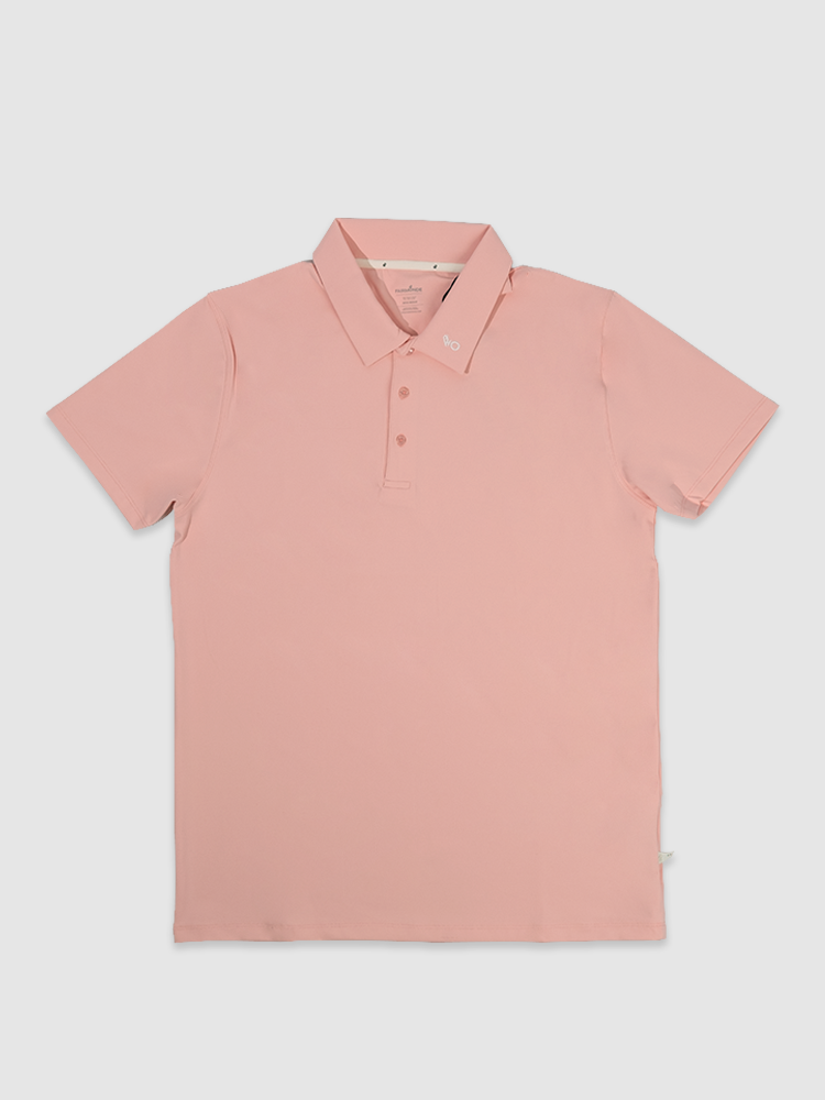 Fairmonde Men's Polo Peony Pink