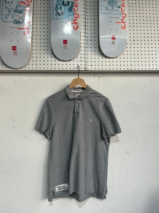 MNMLY refreshed Grey Short Sleeve Golf Polo - M