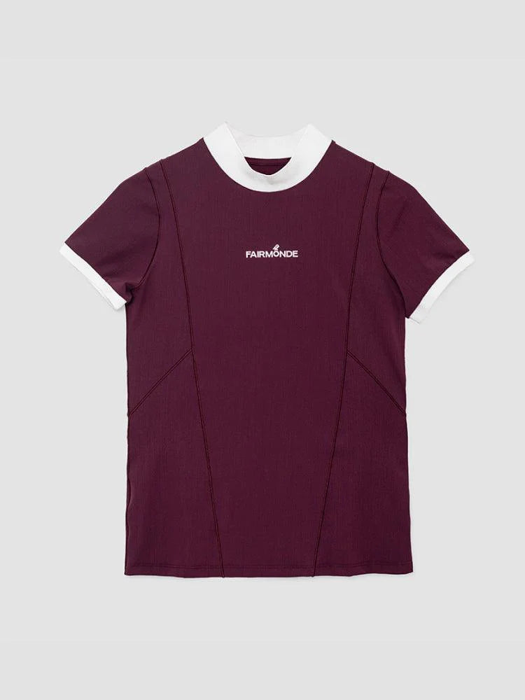 Fairmonde Mock Neck Tamarillo