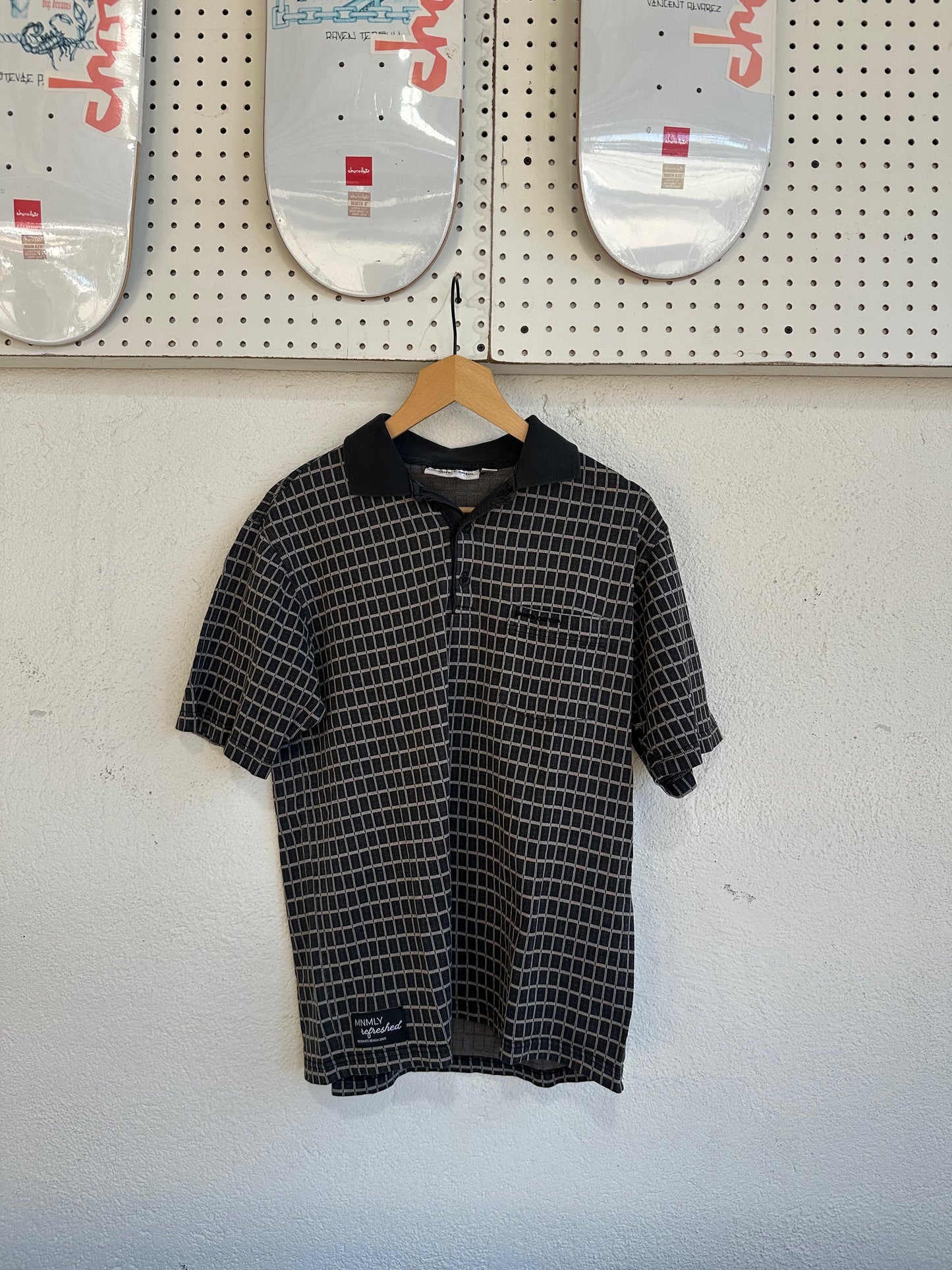 MNMLY refreshed Black and Grey Polo- M