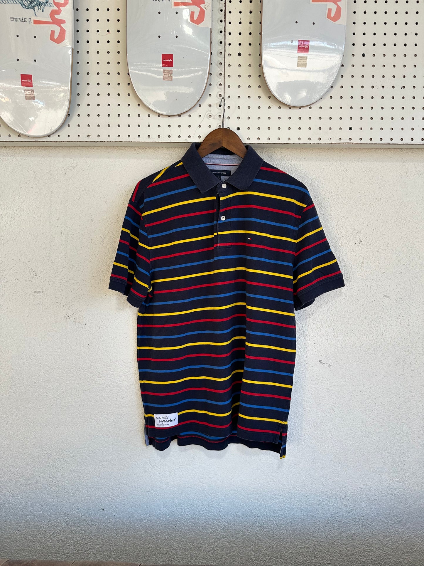 MNMLY refreshed Striped Polo - L