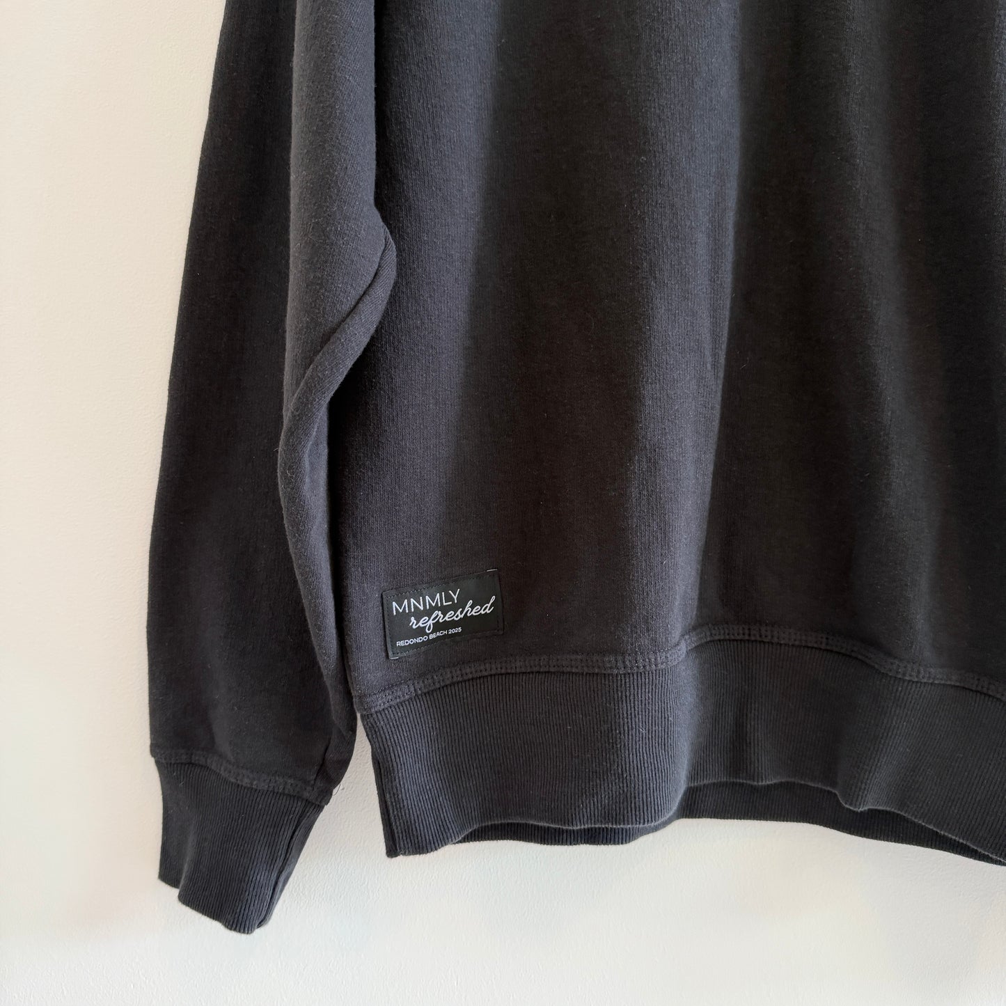 MNMLY Refreshed Black Crewneck - S