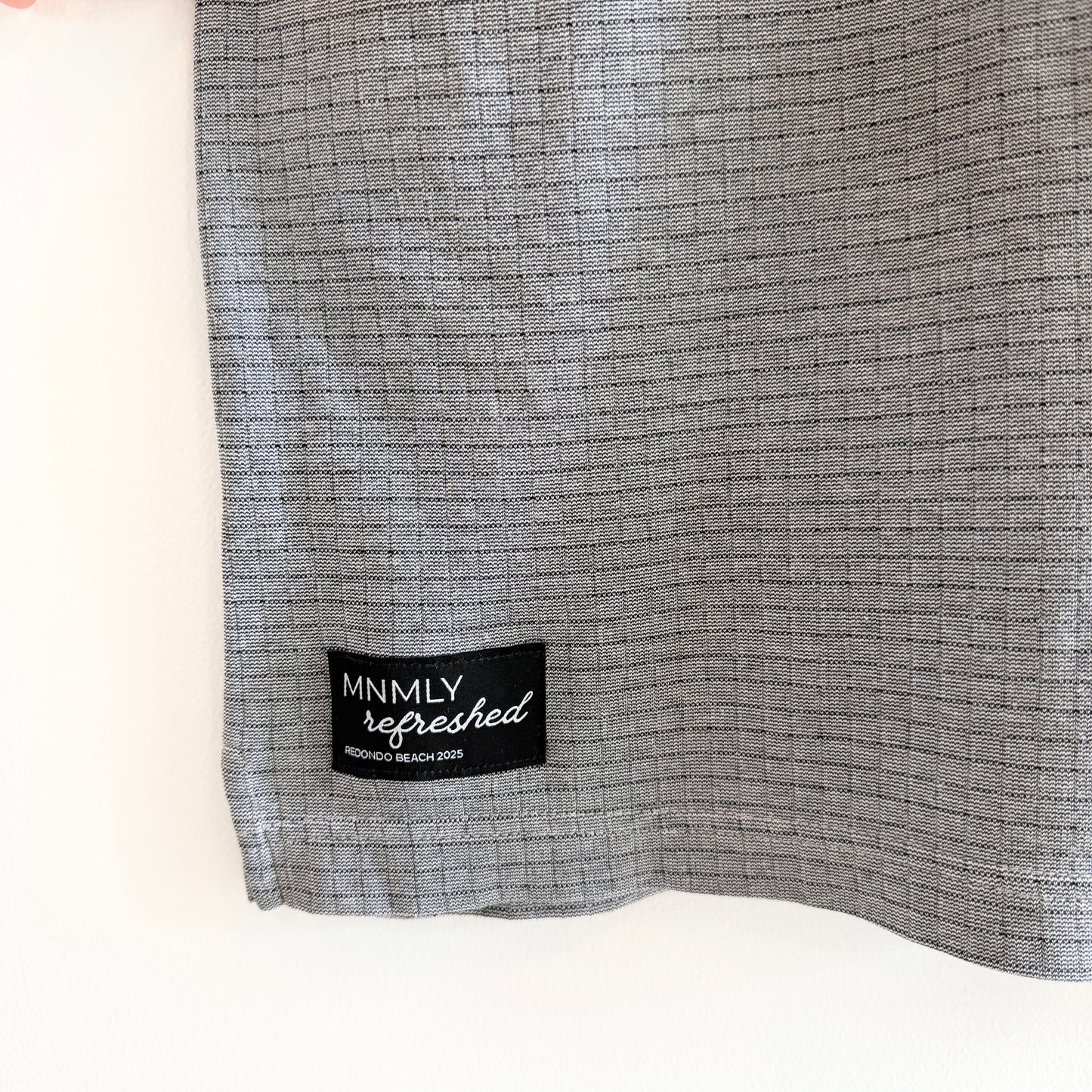 MNMLY Refreshed Grey Black Polo - M