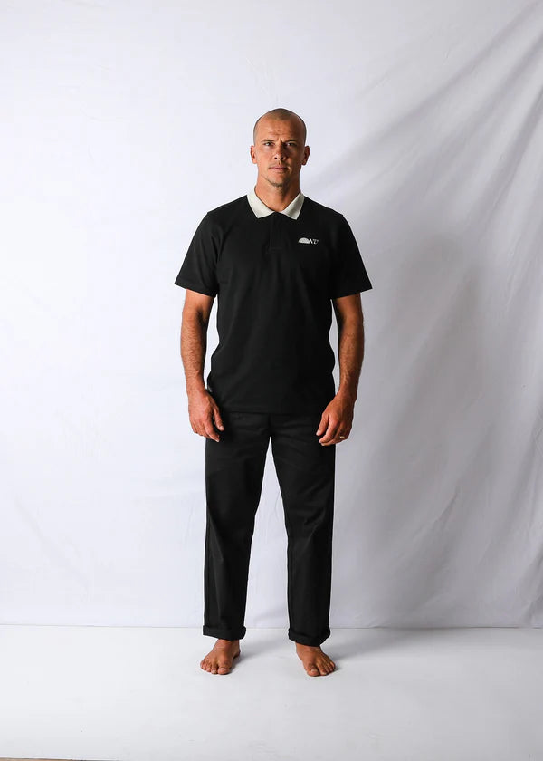 Rivvia Polo Discovery (Black w/tan collar)