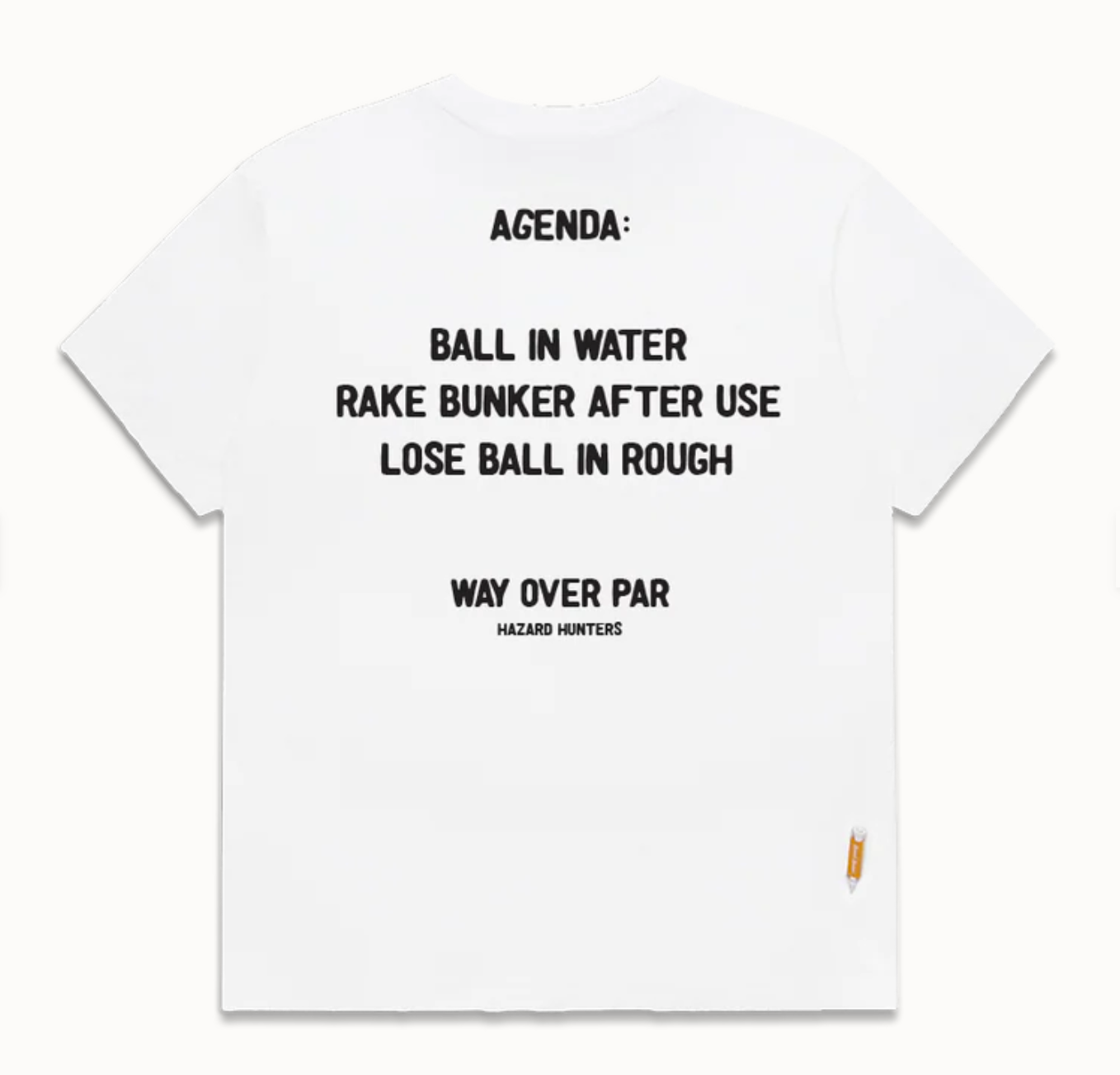 Hazard Hunters Agenda Tee White