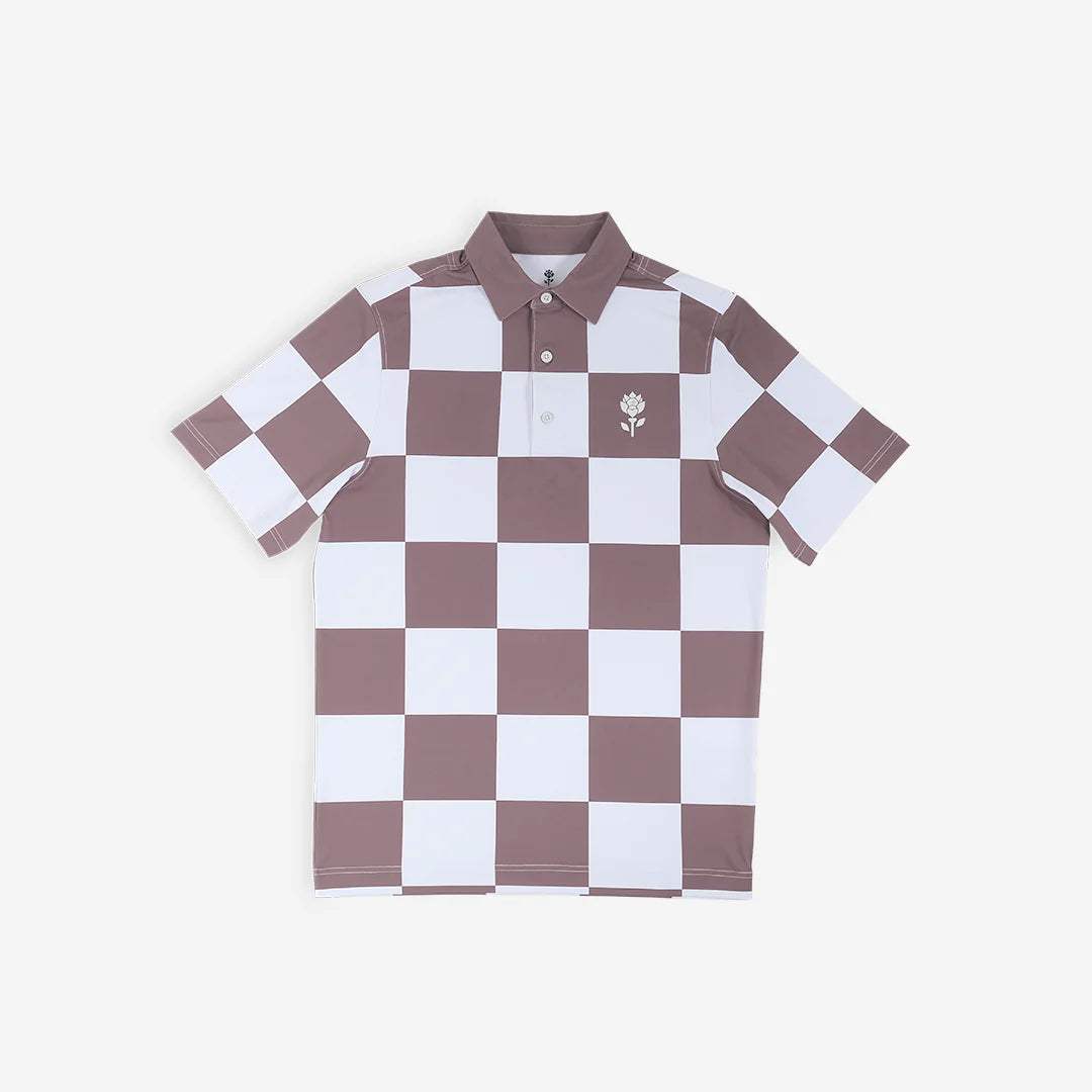 Fiori Checker Polo Tan