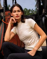 Fairmonde Merino Mock Neck Tee White