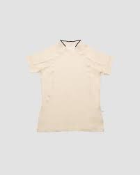 Fairmonde Merino Mock Neck Tee White