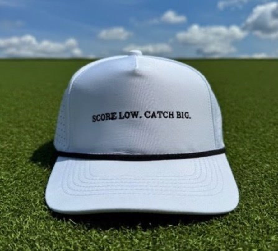 Rip It and Reel (White Slogan Rope Hat)