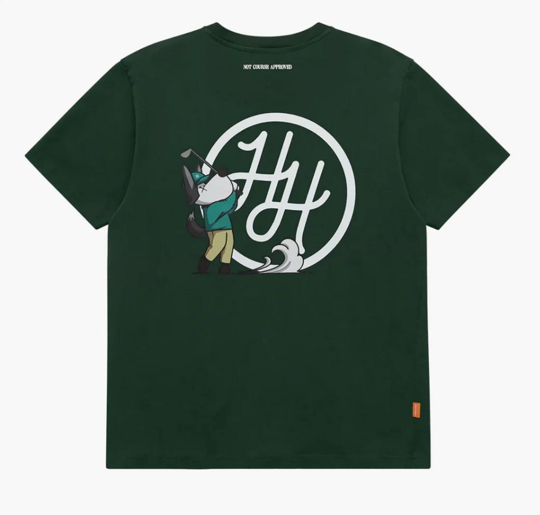 Hazard Hunters Golf Tee Shirt Green Large Golf Logo