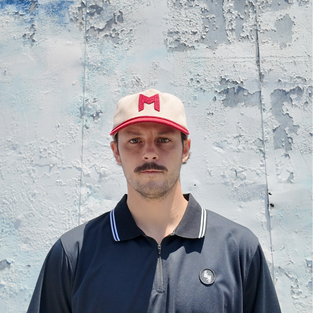 MNML GOLF CLUB Hat - Beige/Red M Rope