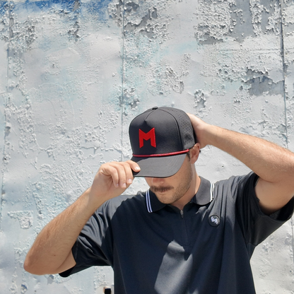 MNML GOLF CLUB Hat - Black/Red M