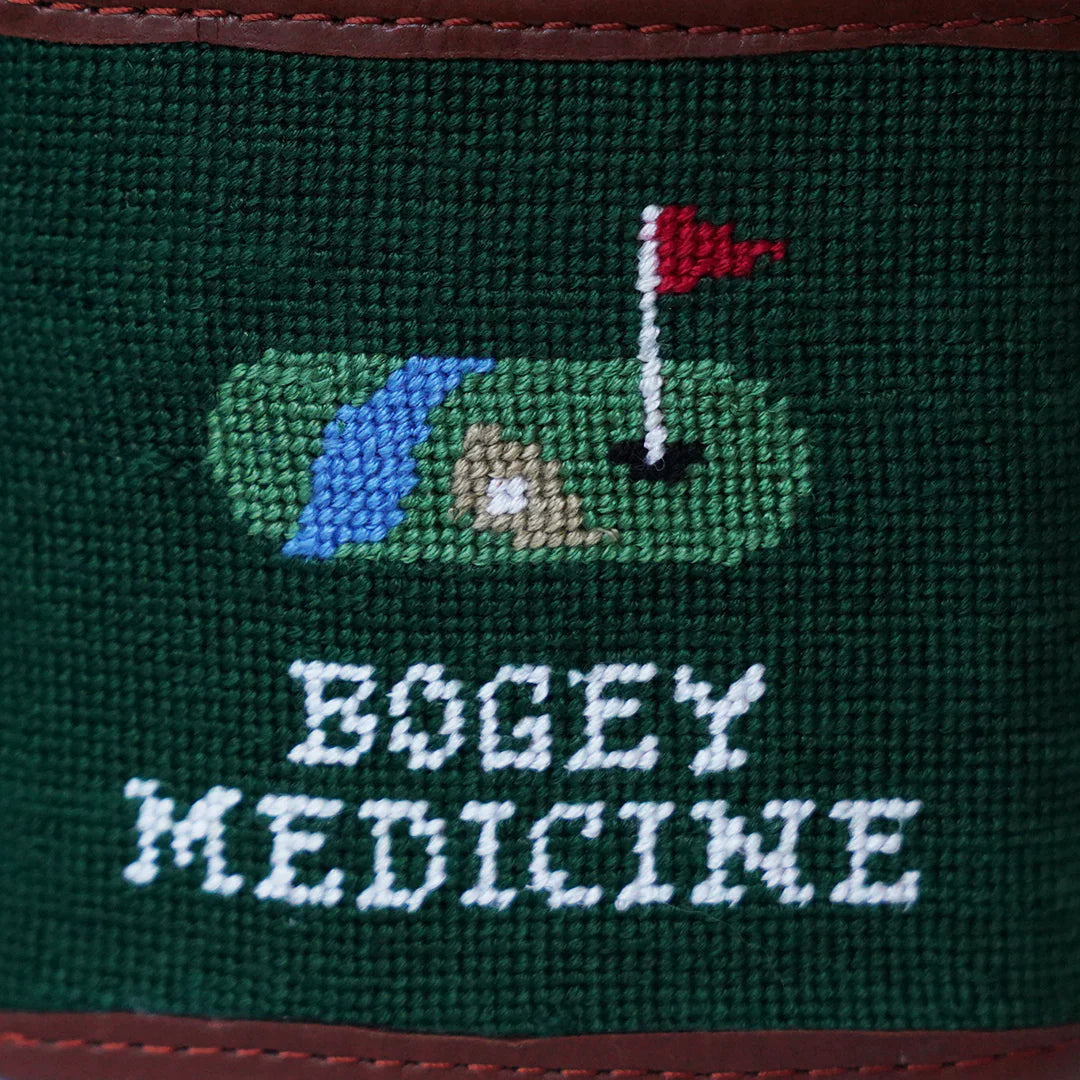 Hand-Stitched "I Hate Golf" Flask