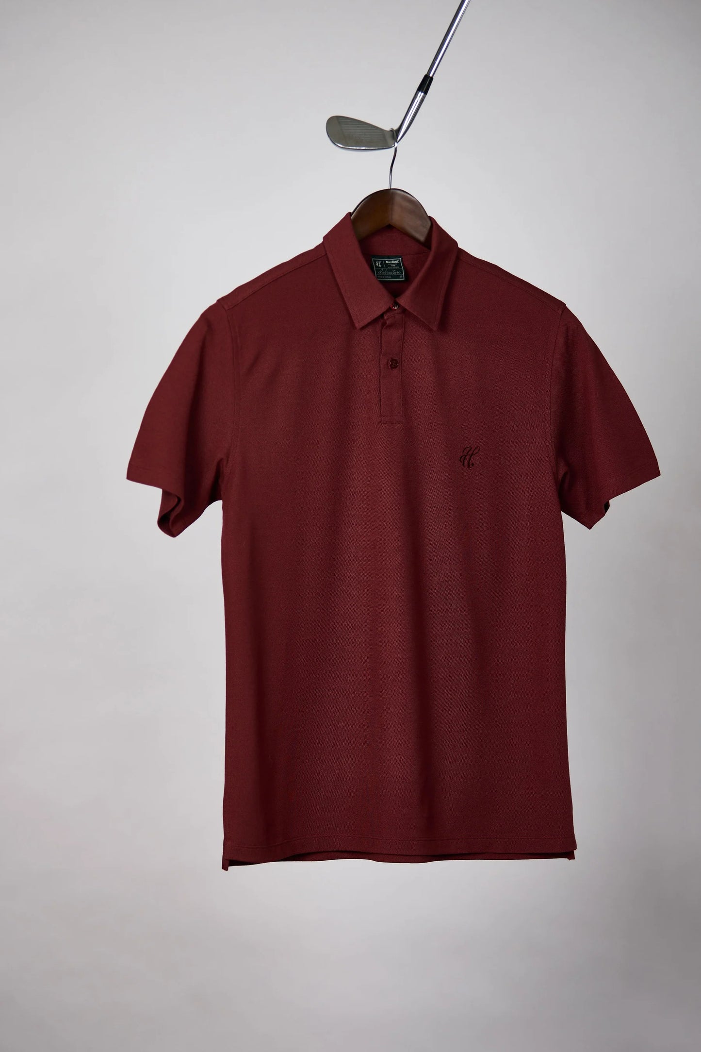 Haskell Polo Merino Polo Sage Red