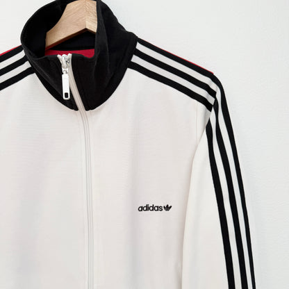 MNMLY Refreshed Women's Adidas White Zip Track Jacket - XL