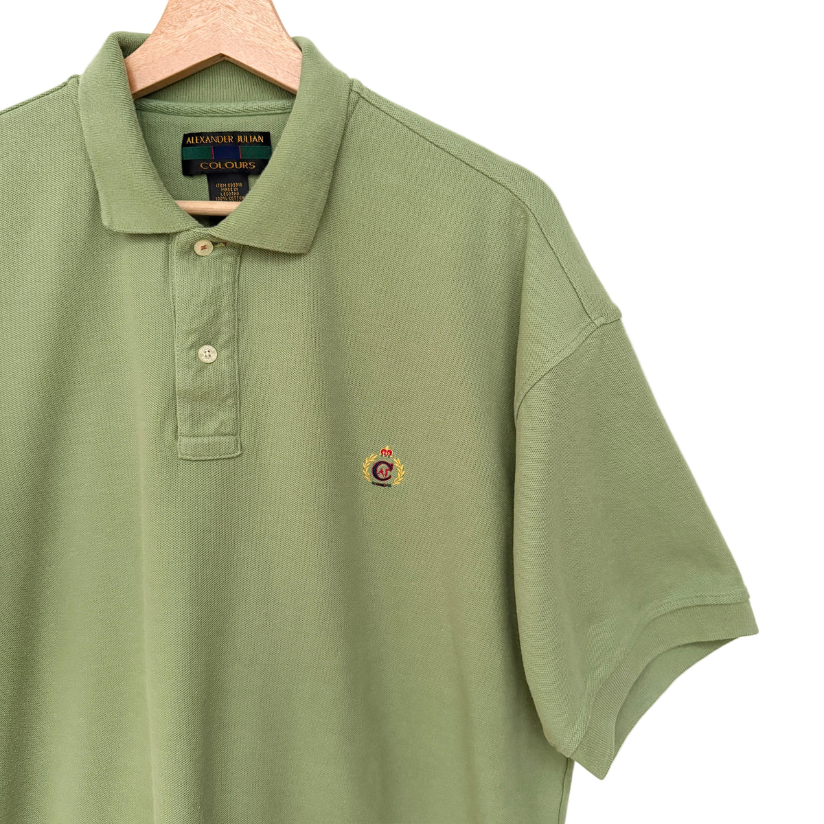 MNMLY Refreshed Green Alexander Julian Colours Polo Shirt - XL