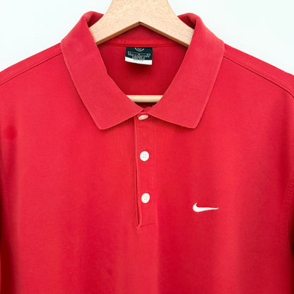 MNMLY Refreshed Red 90s Nike Golf Shirt - L