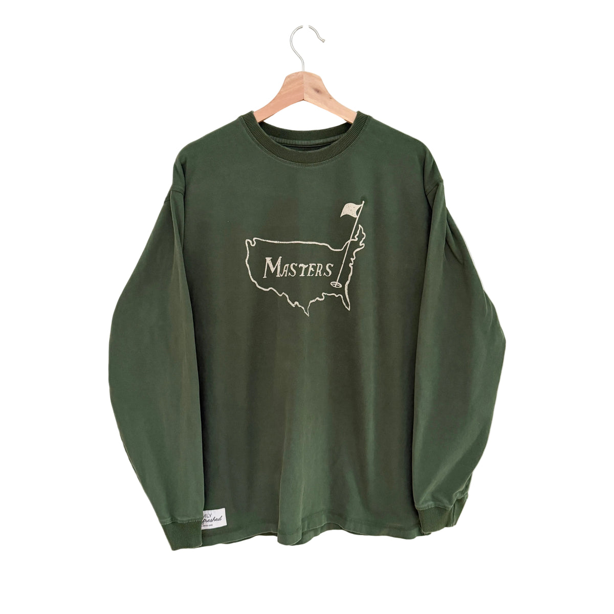 MNMLY Refreshed Green Masters Long Sleeve T-Shirt - L