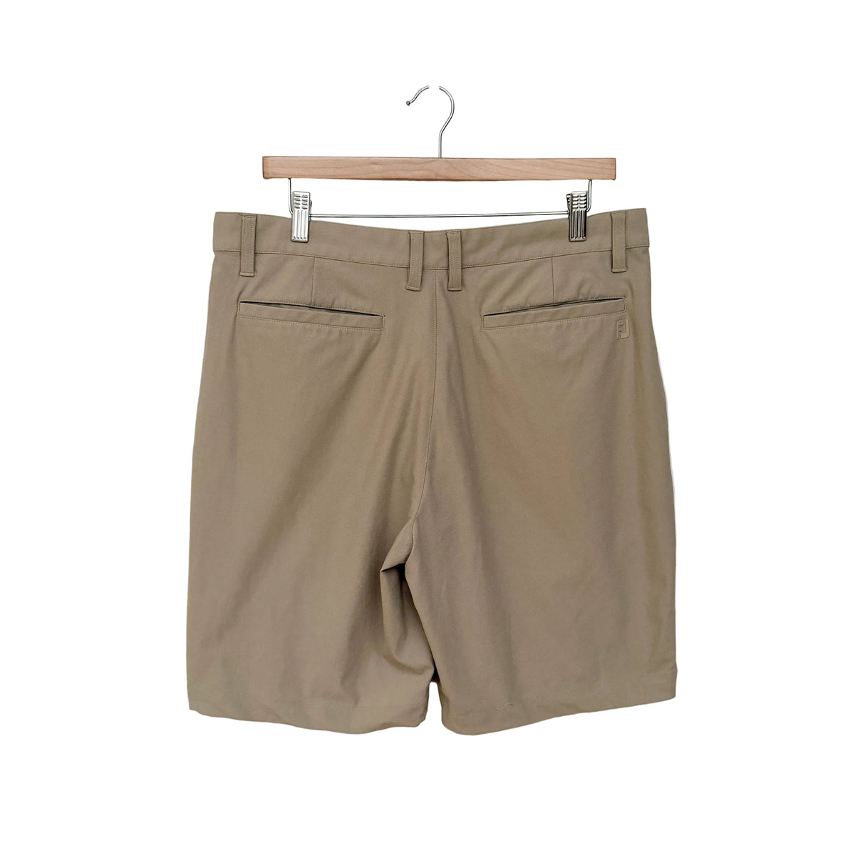 MNMLY Refreshed Khaki Foot Joy Golf Shorts - 34 Waist