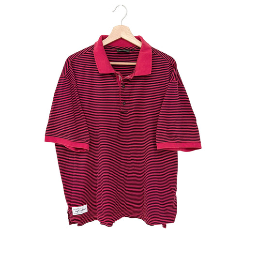 MNMLY Refreshed Bobby Jones Red Stripe Golf Shirt - L