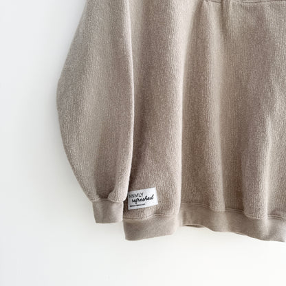 MNMLY Refreshed Beige 1/4 Button Up - S