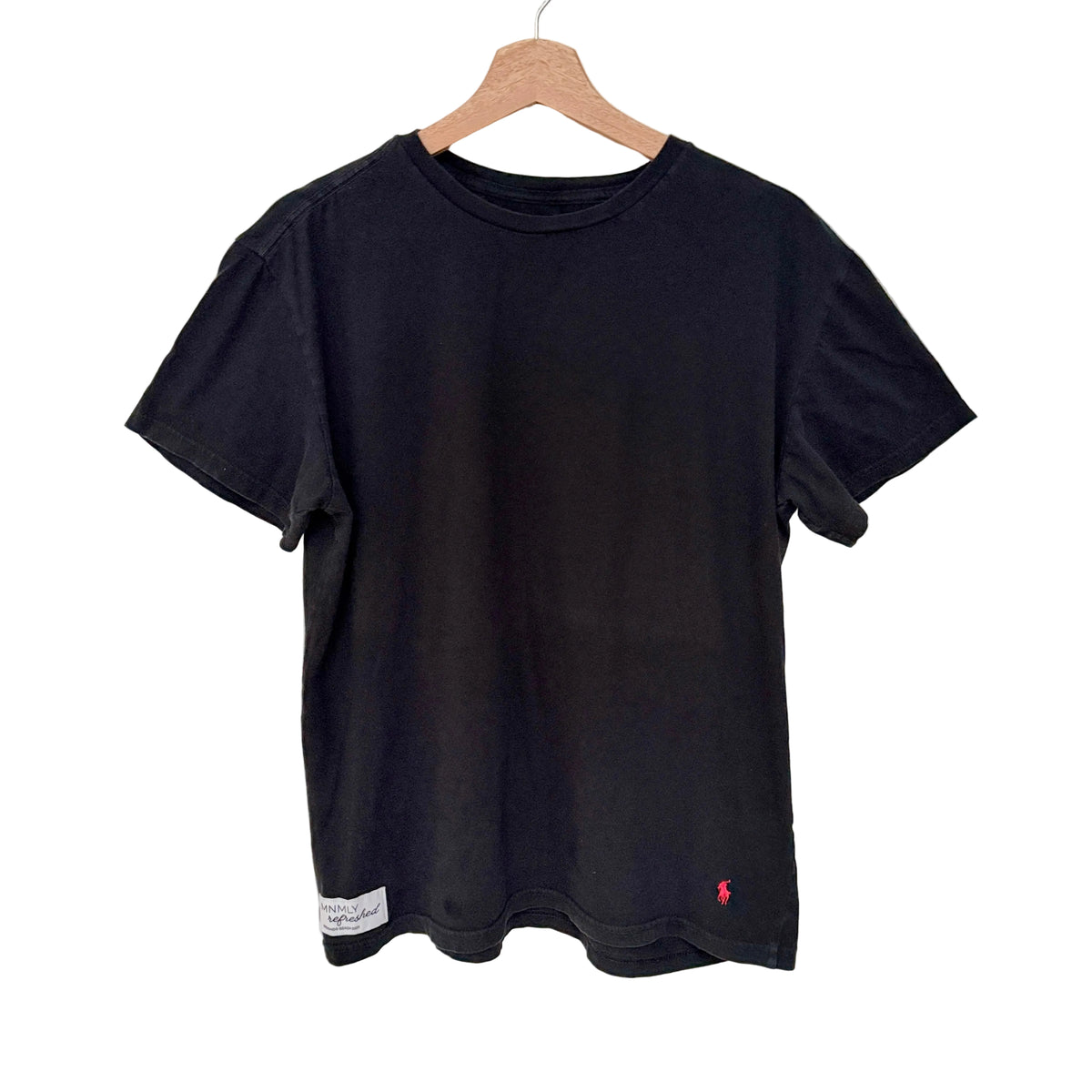 MNMLY Refreshed Black Polo Ralph Lauren T-Shirt - Large