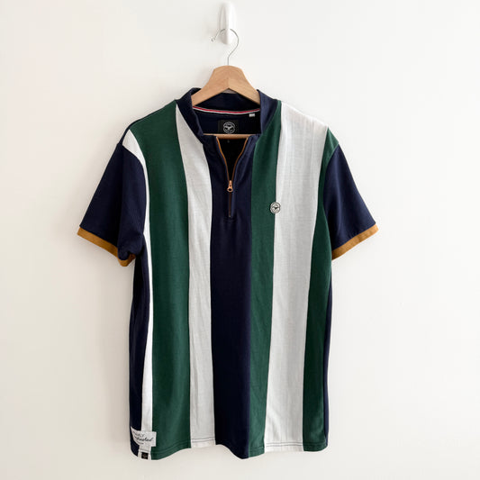 MNMLY Refreshed Striped Polo - L