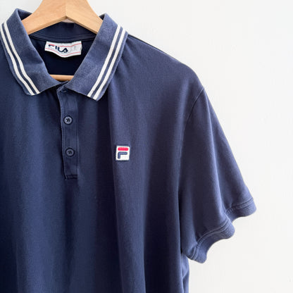 MNMLY Refreshed Navy Blue Polo - L