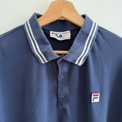 MNMLY Refreshed Navy Blue Polo - L