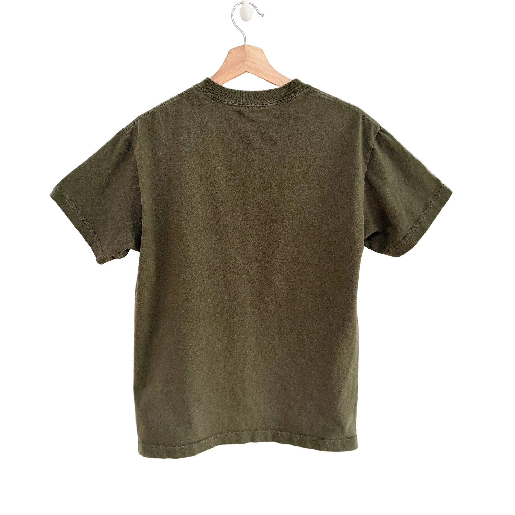 Golf Wang olive graphic tee back view