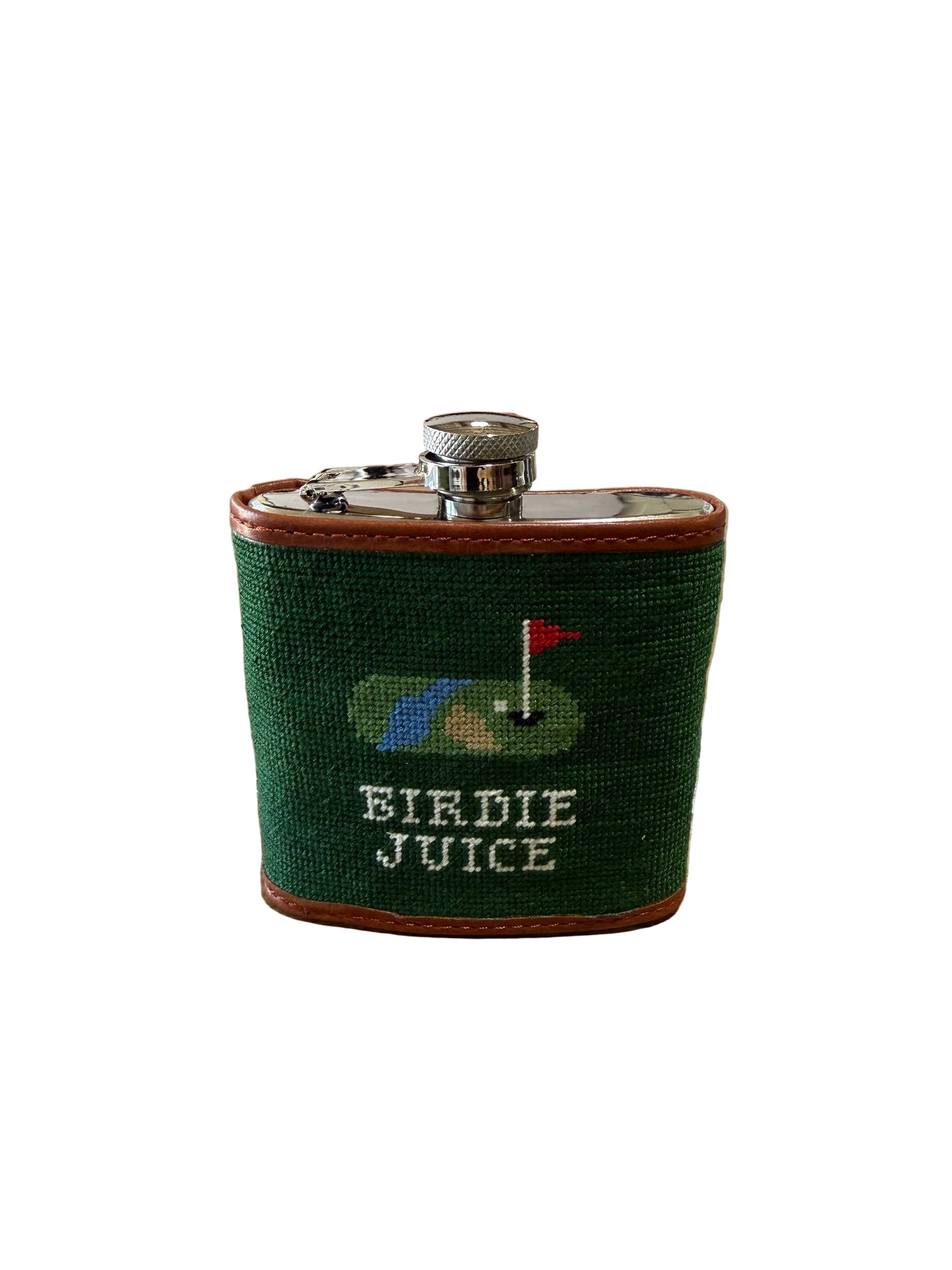 Hand-Stitched "I Hate Golf" Flask
