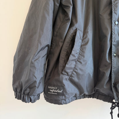 MNMLY Refreshed Black Coaches Jacket - XL