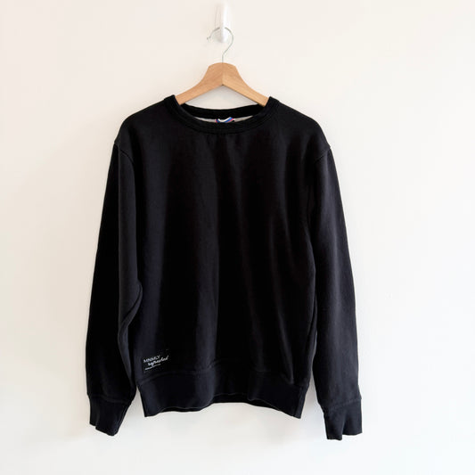 MNMLY Refreshed Black Crewneck - S
