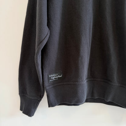 MNMLY Refreshed Black Crewneck - S