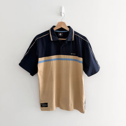 MNMLY Refreshed Blue and Tan Polo - L