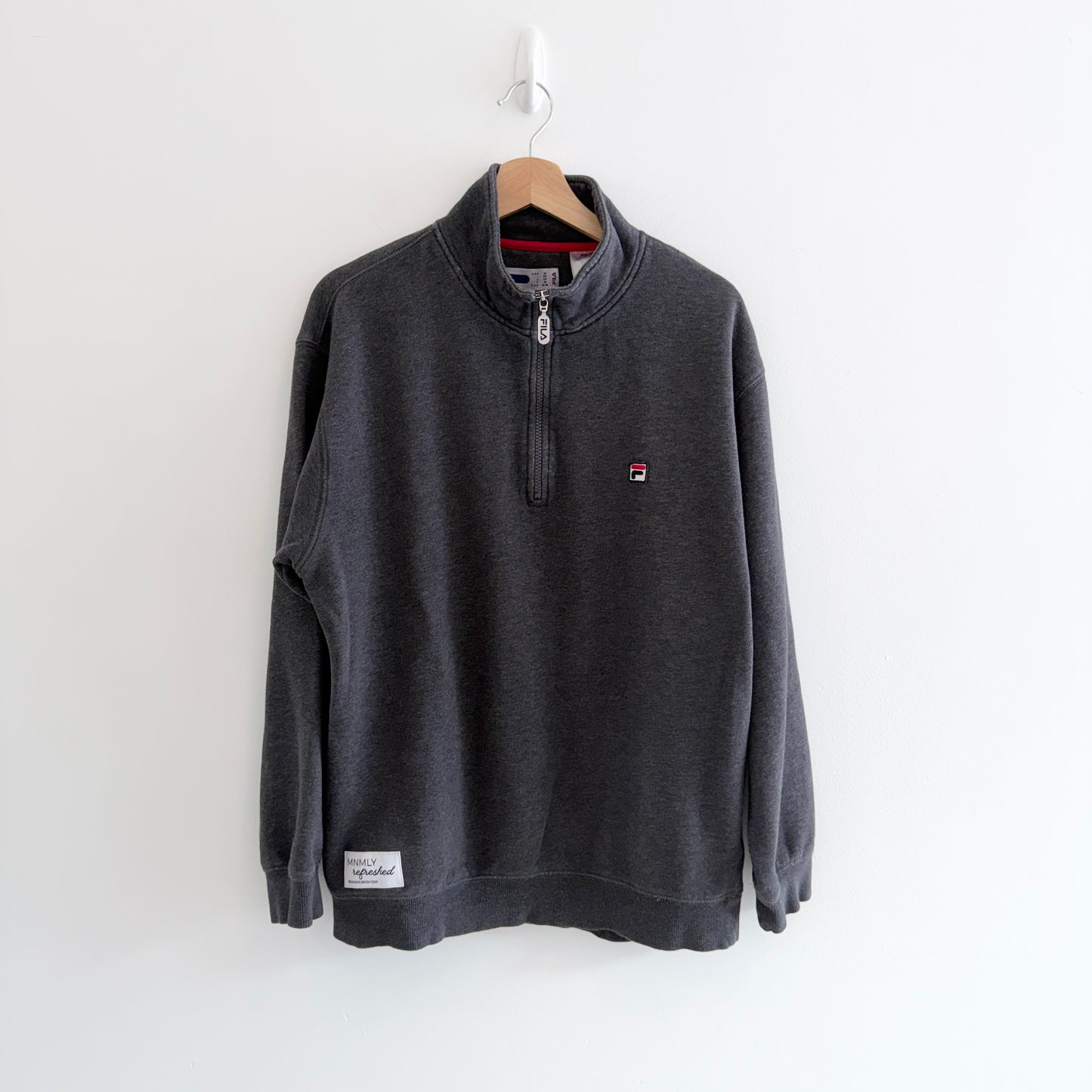 MNMLY Refreshed Dark Grey 1/4 Zip - M