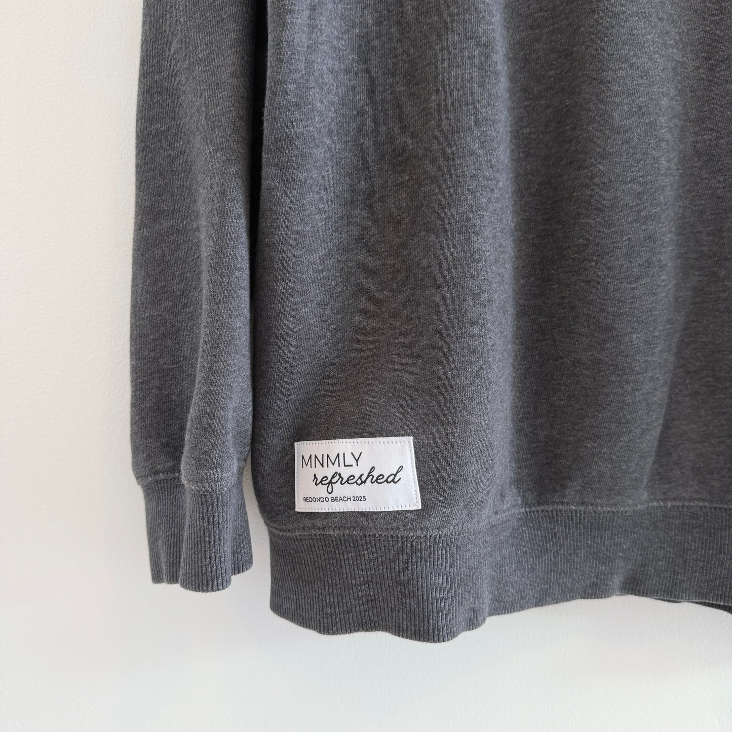 MNMLY Refreshed Dark Grey 1/4 Zip - M
