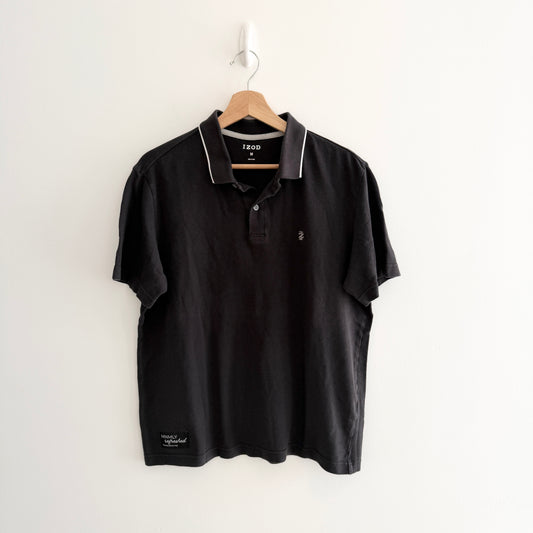 MNMLY Refreshed Dark Grey Black Polo - M