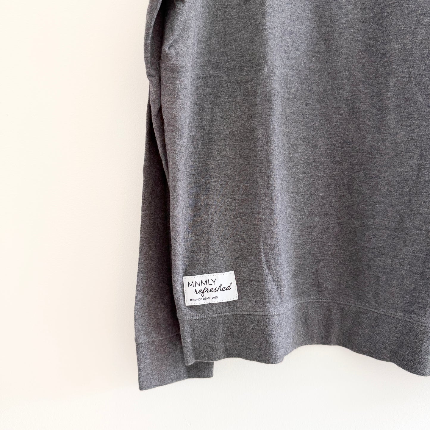 MNMLY Refreshed Grey 1/4 Zip - L