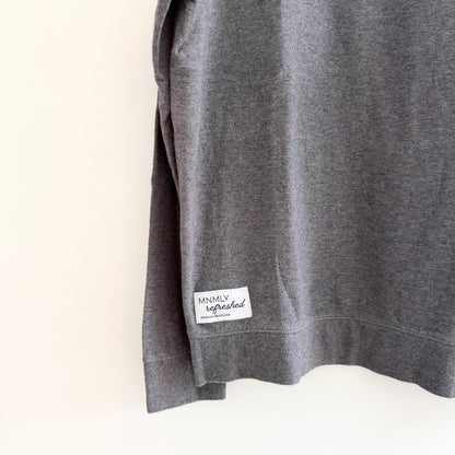 MNMLY Refreshed Grey 1/4 Zip - L