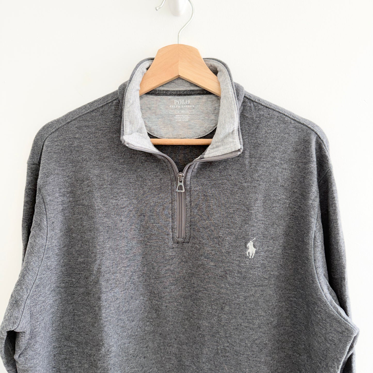 MNMLY Refreshed Grey 1/4 Zip - L
