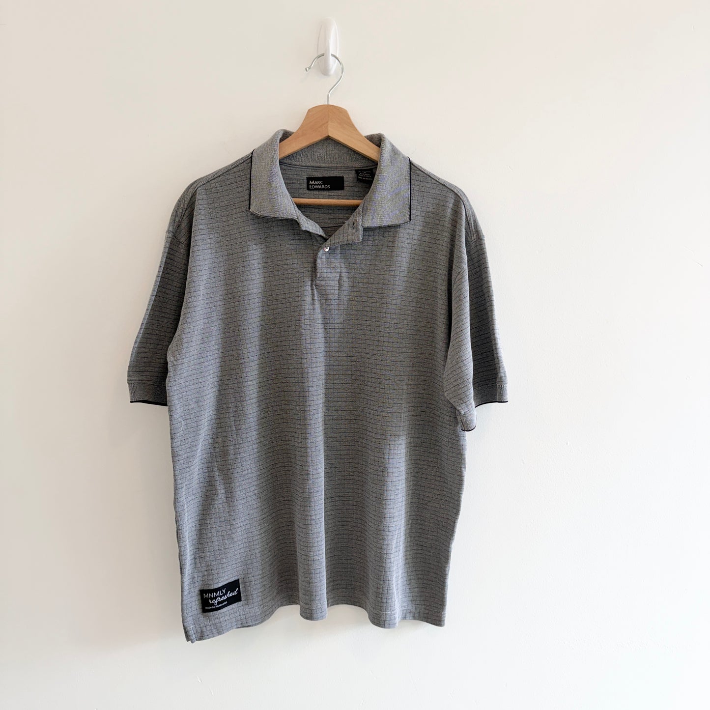 MNMLY Refreshed Grey Black Polo - M