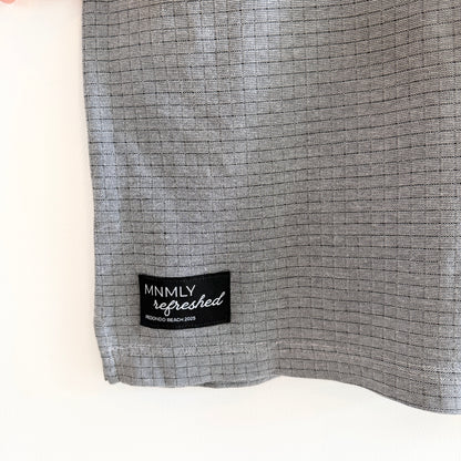 MNMLY Refreshed Grey Black Polo - M