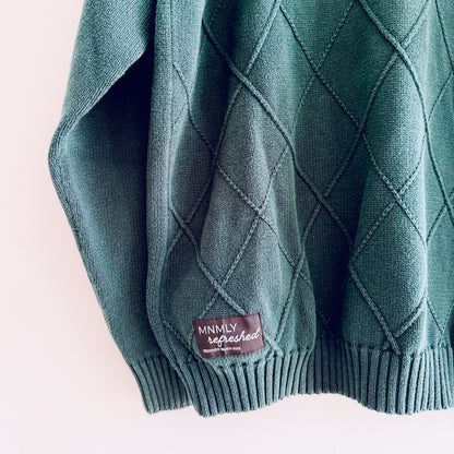 MNMLY Refreshed Olive Green Sweater - L