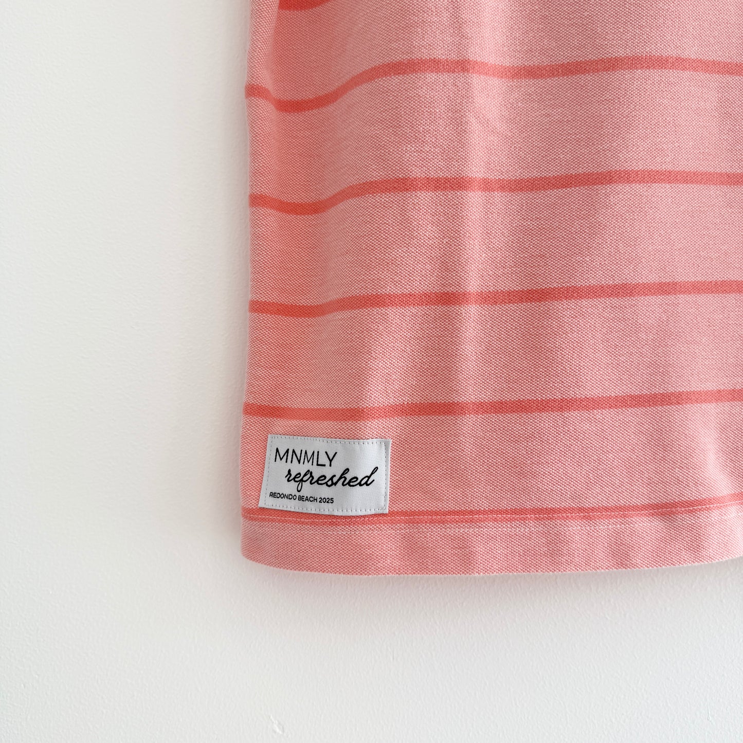 MNMLY Refreshed Salmon Polo - M