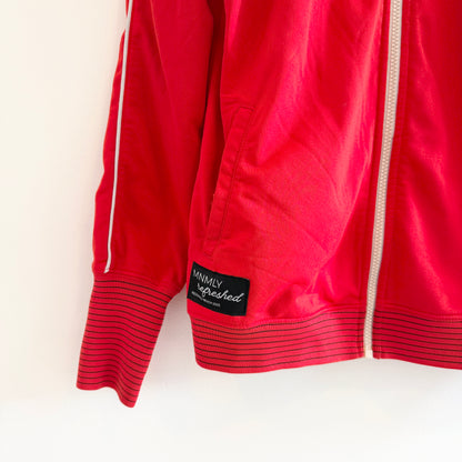 MNMLY Refreshed Vintage Red Zip Up Jacket - M