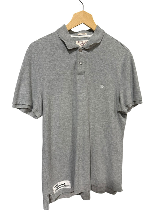 MNMLY Refreshed Grey Short Sleeve Golf Polo - M