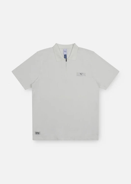 Rivvia Polo Navigation (white w/zipper)