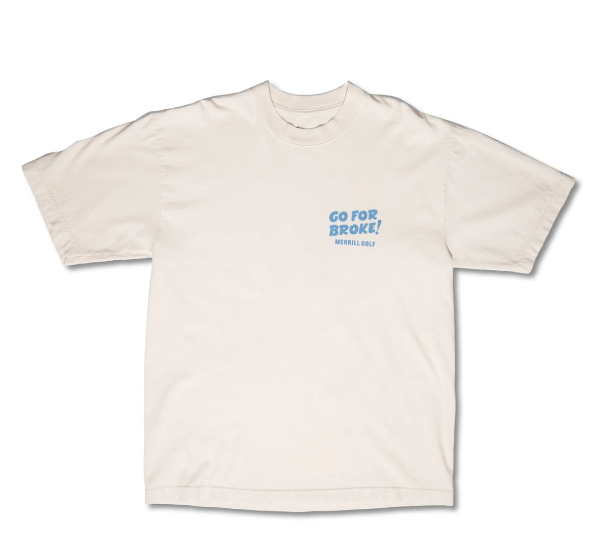 Merrill Golf Go For Broke Tee (Cream)