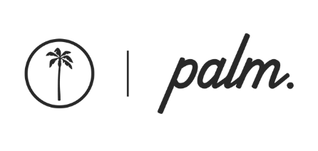 This is the Palm golf logo, one of mnml golf's apparel partners.